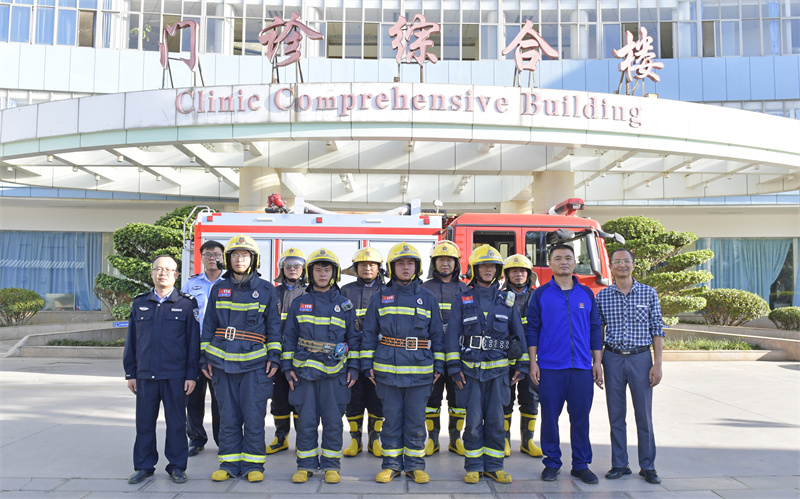  建水县消防救援大队到建水县人民医院开展消防安全工作检查